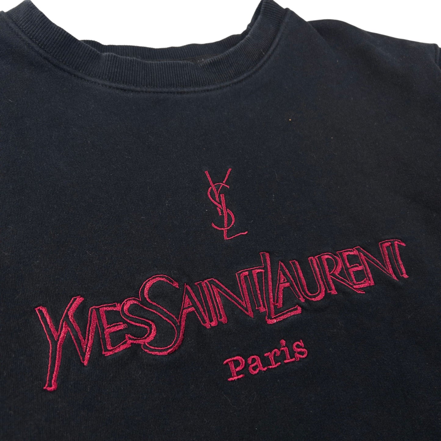 Vintage YSL Yves Saint Laurent Embroidered Sweatshirt Size S