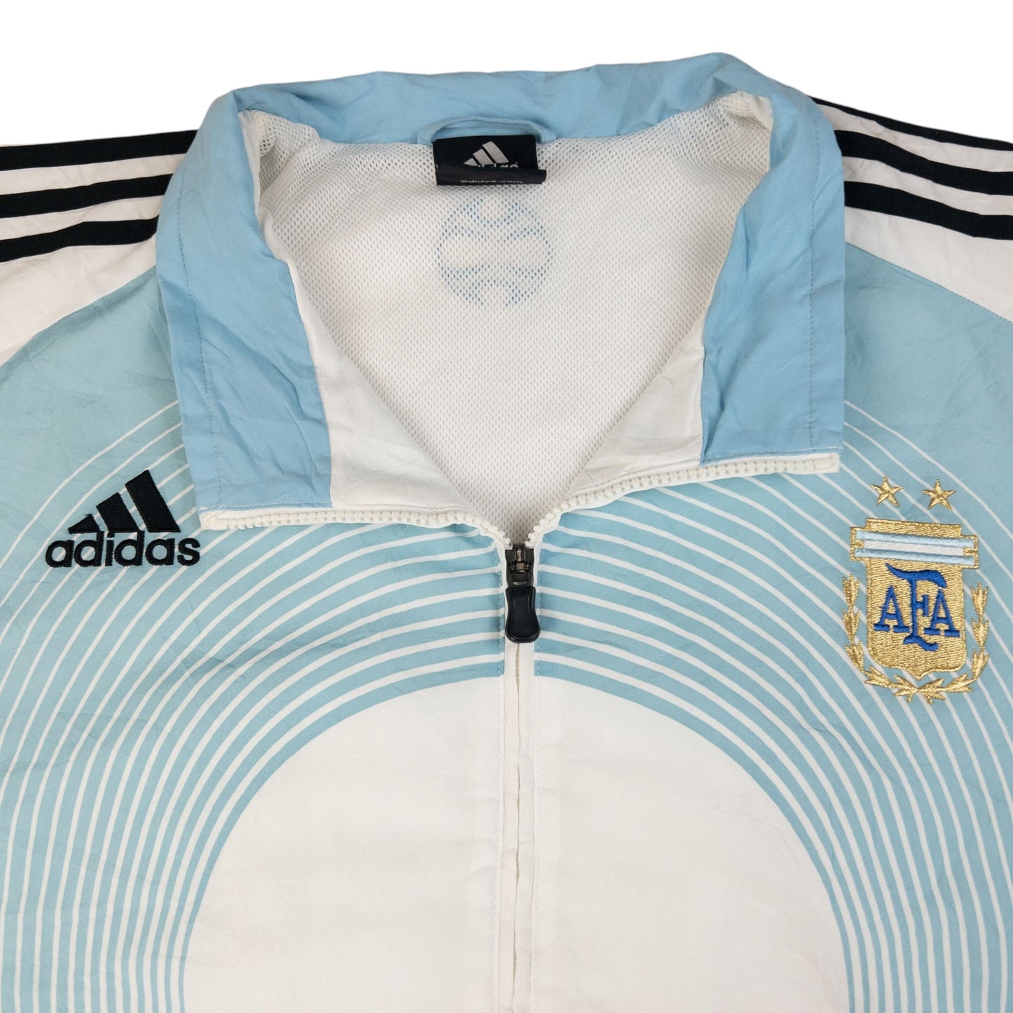 Vintage Adidas Argentina Football AFA Zip Up Jacket Size XXL