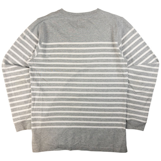 Vintage Stussy Striped Thick Long Sleeve T Shirt Size M