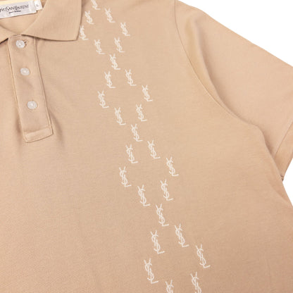 Vintage YSL Yves Saint Laurent Embroidered Polo Shirt Size XL