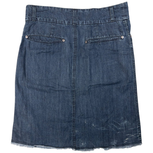 Vintage Cabane De Zucca By Issey Miyake Denim Skirt Womens Size W32