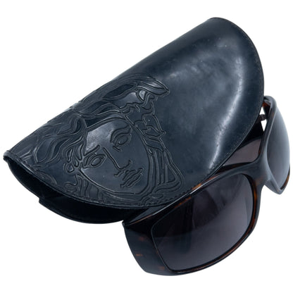 Vintage Versace Tortoise Shell Medusa Sunglasses