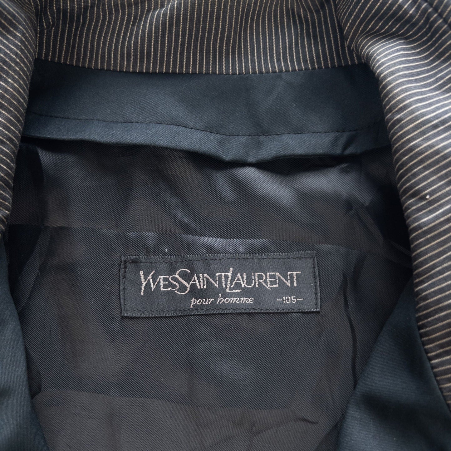 Vintage YSL Yves Saint Laurent Zip Up Jacket Size XL