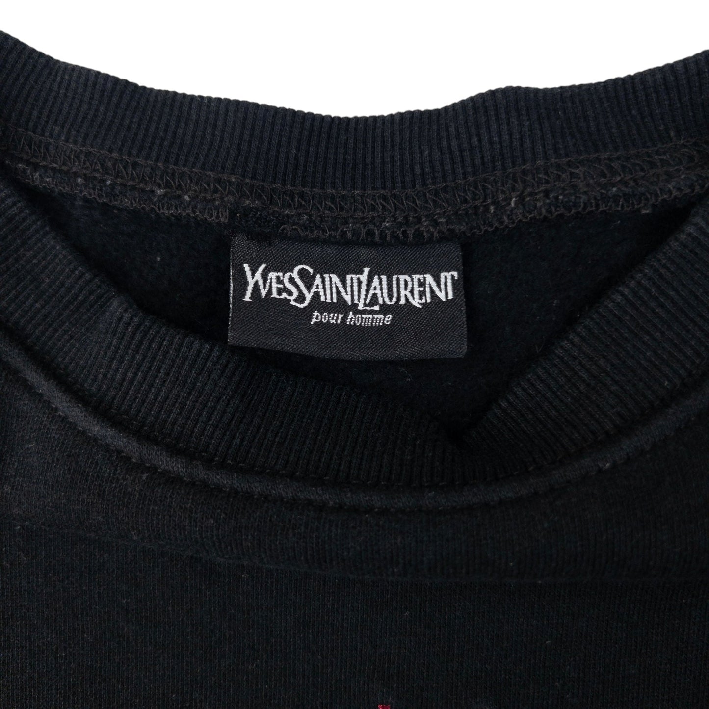 Vintage YSL Yves Saint Laurent Embroidered Sweatshirt Size S