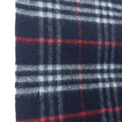 Vintage Burberry Nova Check Lambswool Tassel Scarf