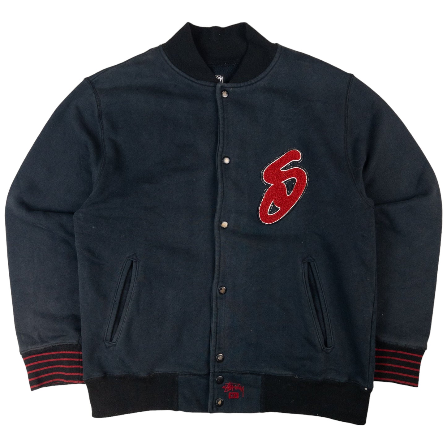 Vintage Stussy Varsity Sweatshirt Jacket Size M