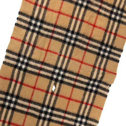 Vintage Burberry Nova Check Lambswool Tassel Scarf