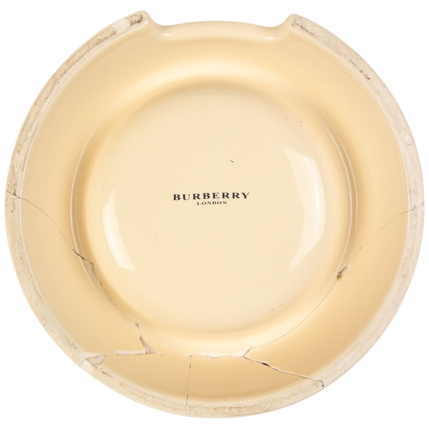 Vintage Burberry Nova Check Dog Bowl