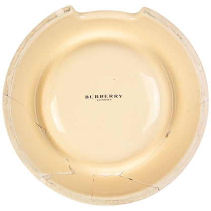 Vintage Burberry Nova Check Dog Bowl