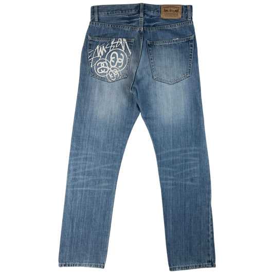 Vintage Stussy Stamp Pocket Denim Jeans Size W30