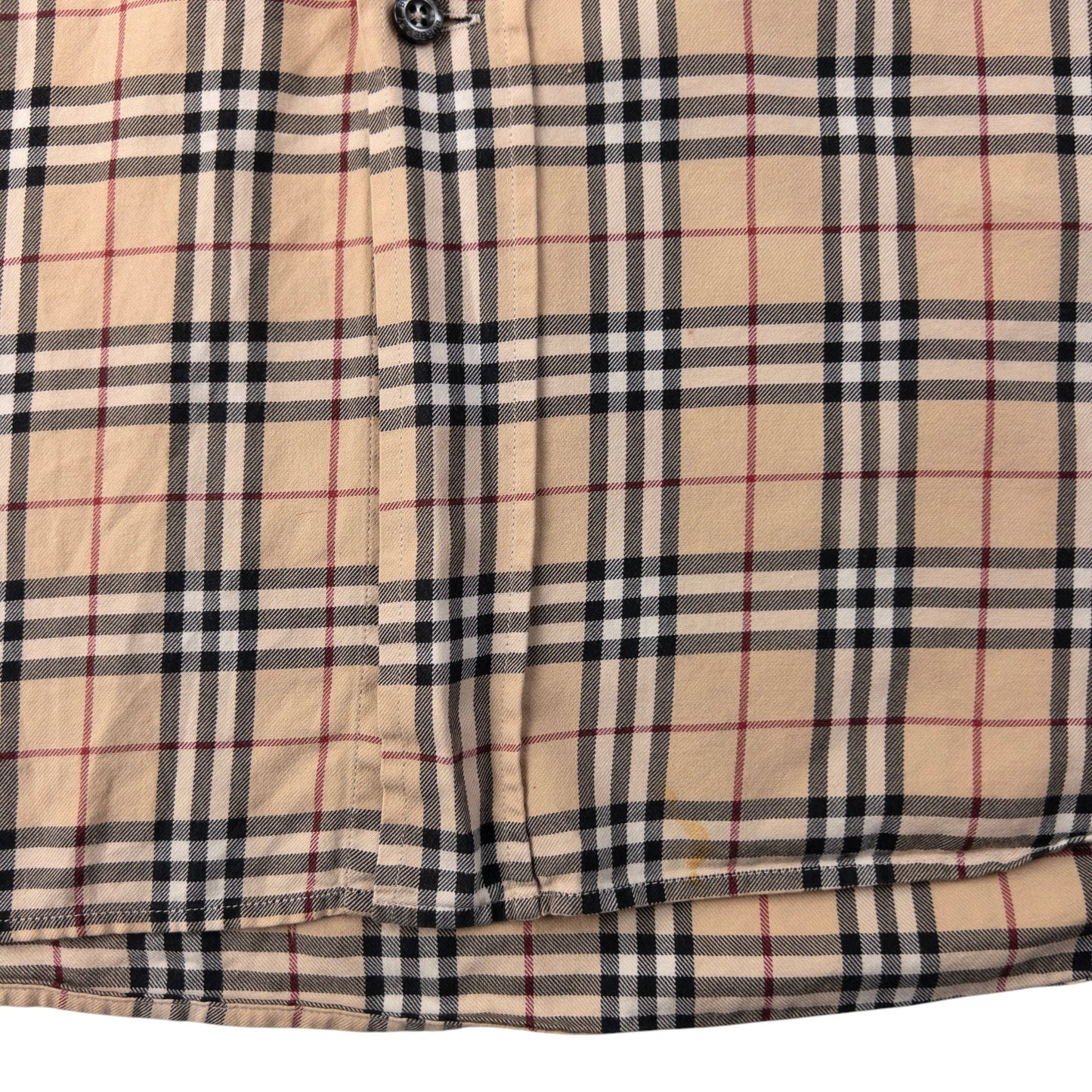 Vintage Burberry Nova Check Long Sleeve Button Up Shirt Size XL