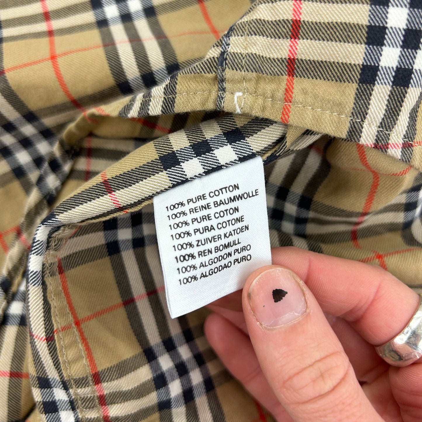 Vintage Burberry Nova Check Shirt Size S