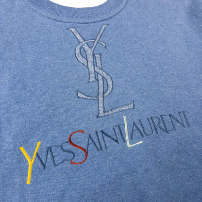 Vintage YSL Yves Saint Laurent Embroidered Sweatshirt Size S