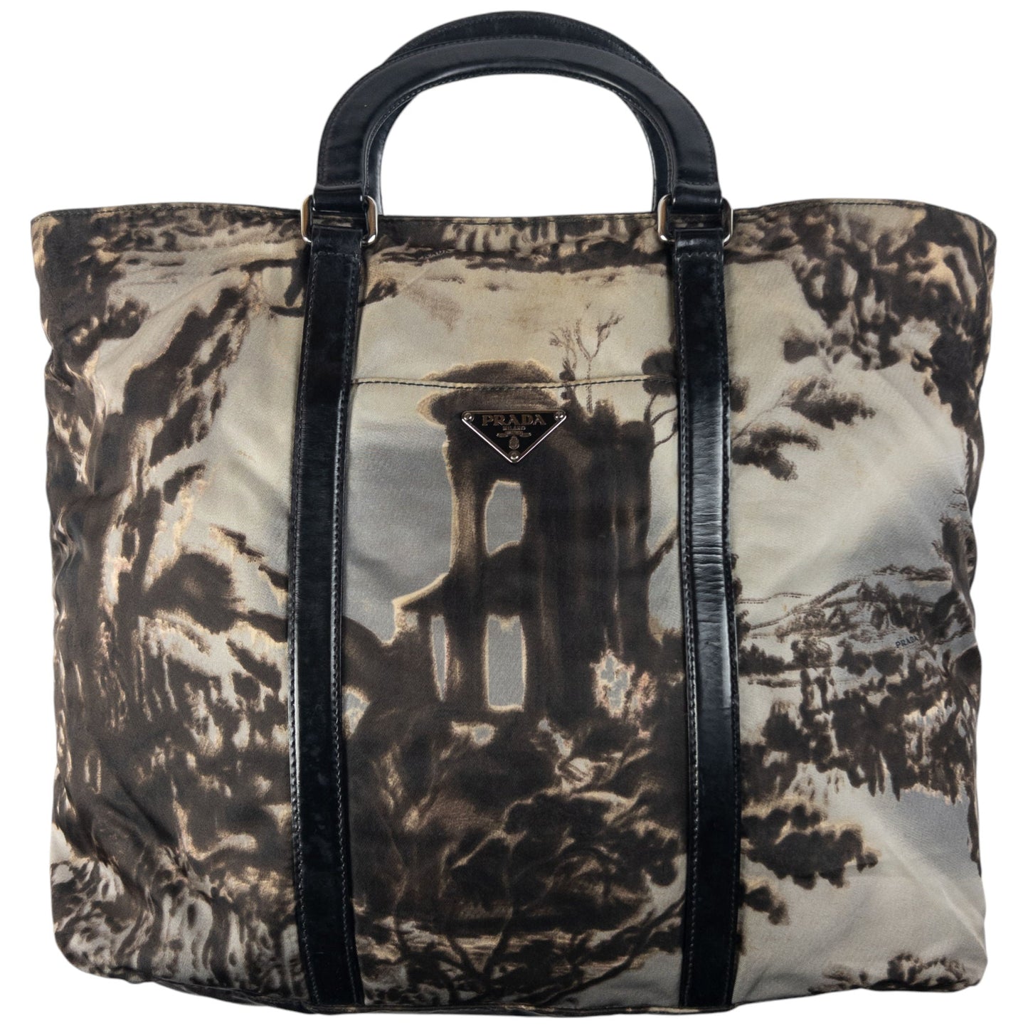 2014 Prada Painted Limited Edition Temple Print Handbag