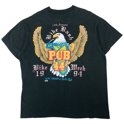 Vintage 1994 Bike Week Gillys Pub Graphic T Shirt Size M