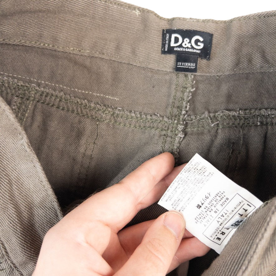 Vintage Archive Dolce & Gabbana Multi Pocket Cargo Trousers Size W28