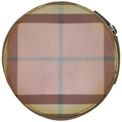 Vintage Burberry Nova Check Round Coin Purse