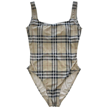 Vintage Burberry Nova Check Swimming Costume Size L