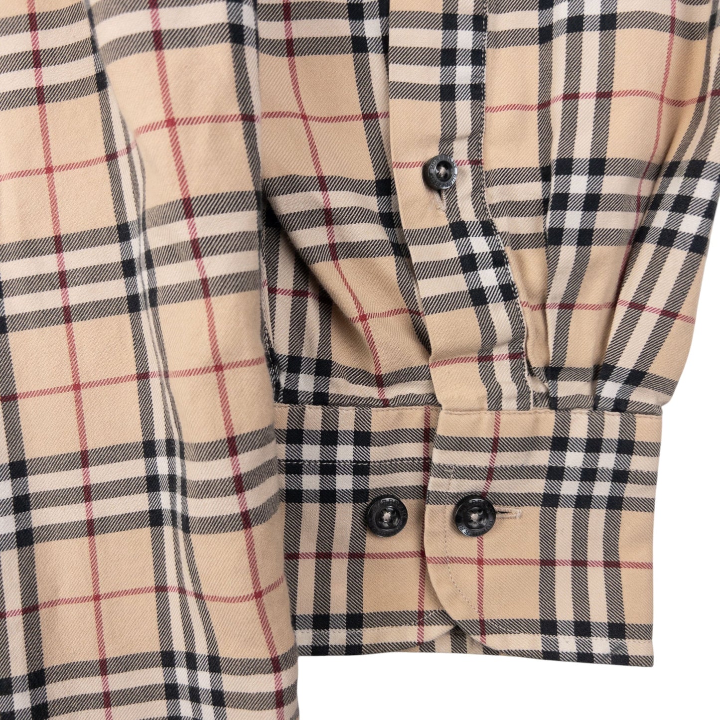 Vintage Burberry Nova Check Long Sleeve Button Up Shirt Size XL