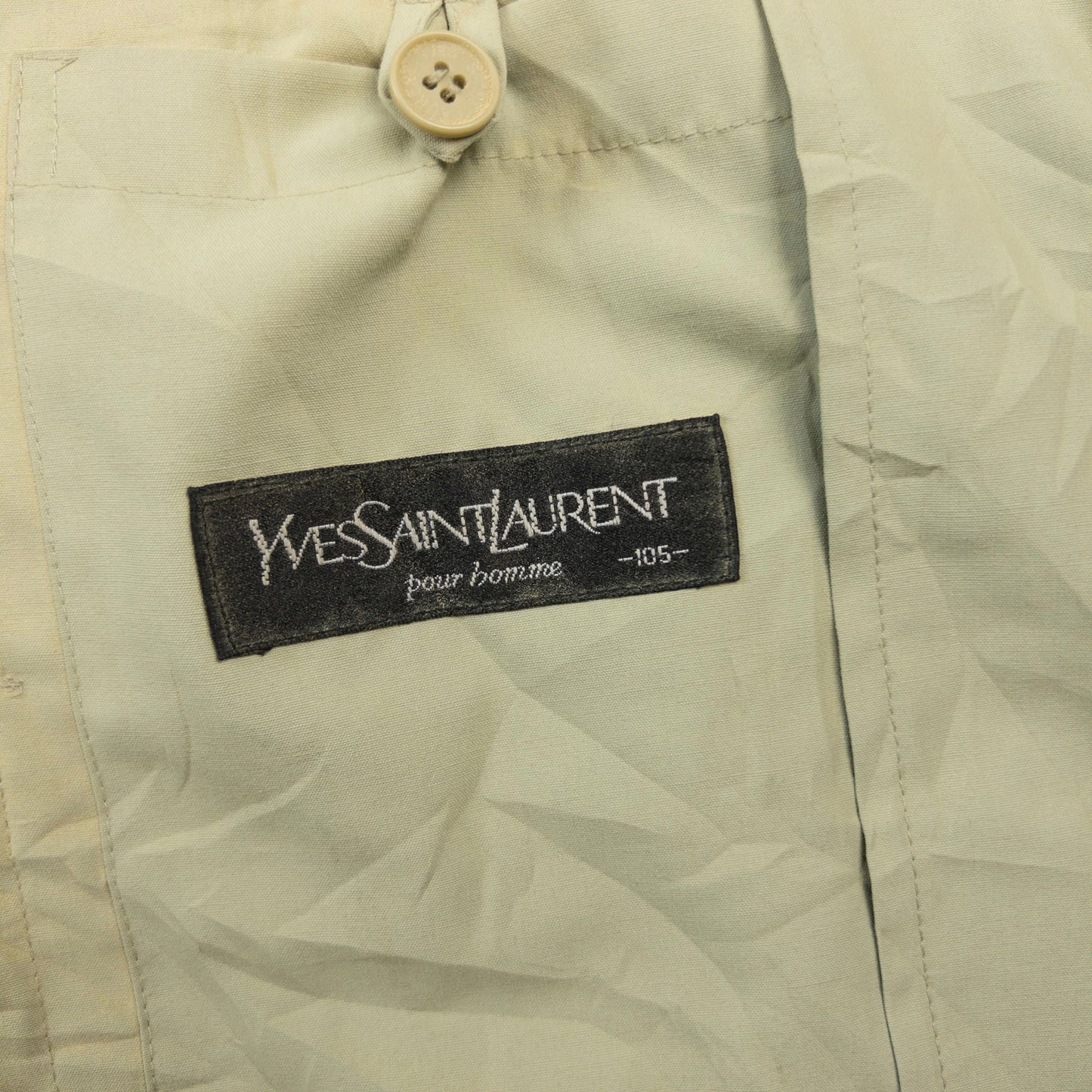 Vintage YSL Yves Saint Laurent Harrington Jacket Size XL