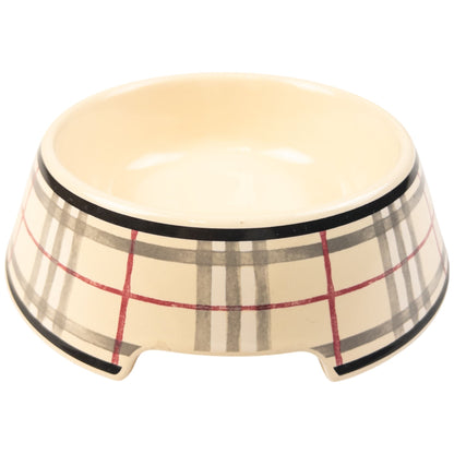 Vintage Burberry Nova Check Dog Bowl