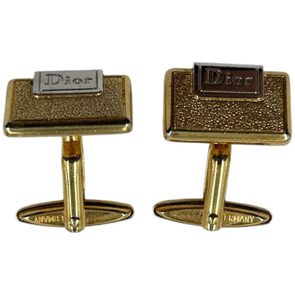 Vintage Christian Dior Gold Cuff Links