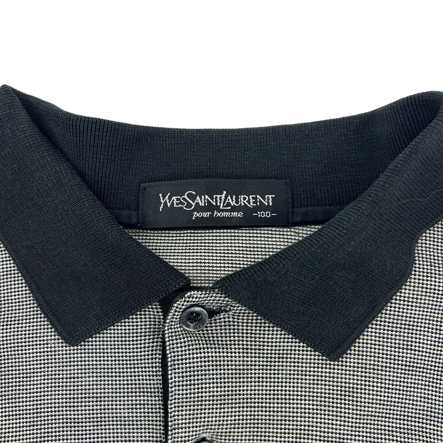 Vintage Yves Saint Laurent Long Sleeve Polo Shirt Size M