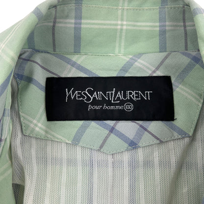 Vintage Yves Saint Laurent Check Harrington Jacket Size M