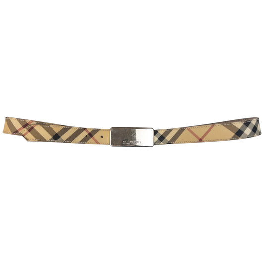 Vintage Burberry Nova Check Belt Size W34