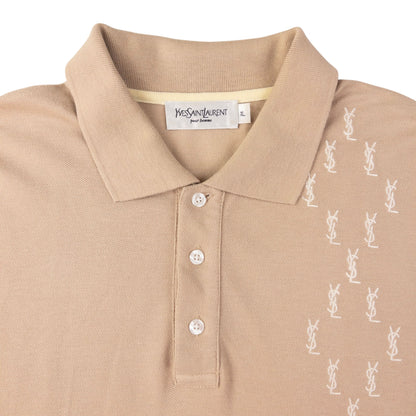 Vintage YSL Yves Saint Laurent Embroidered Polo Shirt Size XL