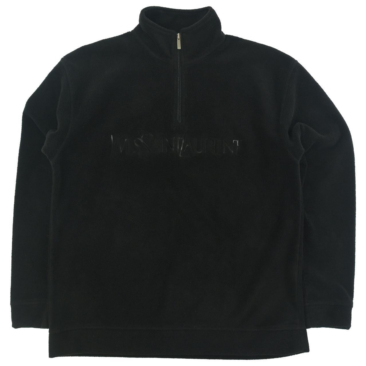 Vintage YSL Yves Saint Laurent Q Zip Fleece Size L