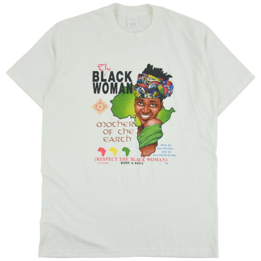 Vintage The Black Woman Mother Of Earth Graphic T Shirt Size XL