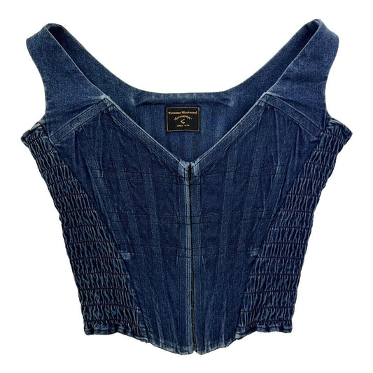 Vintage Vivienne Westwood denim corset woman’s size 8