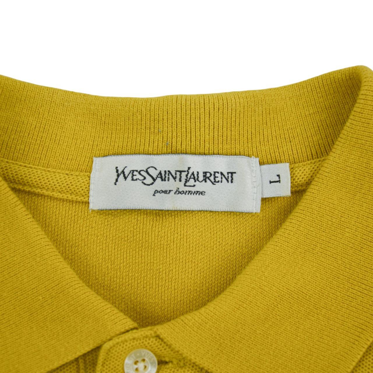 Vintage YSL Yves Saint Laurent Long Sleeve Polo Shirt Size L