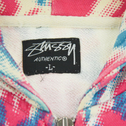 Vintage Stussy Zip Up Hoodie Size L