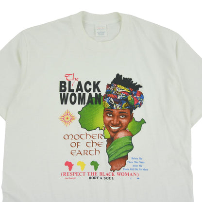 Vintage The Black Woman Mother Of Earth Graphic T Shirt Size XL